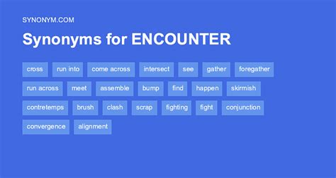 encounters synonyms